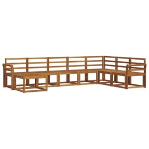 vidaXL Buiten bankenset 8 pcs Naturel Massief Acaciahout