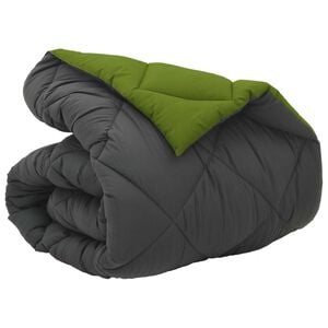 vidaXL Winter Dekbed Groen en Antraciet 200 x 135 cm Microfiber