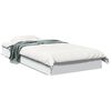 vidaXL Bedframe bewerkt hout wit 90x200 cm
