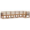 vidaXL Buiten bankenset 6 pcs Naturel Massief Acaciahout