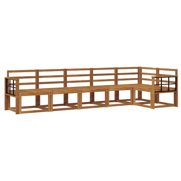 vidaXL Buiten bankenset 6 pcs Naturel Massief Acaciahout