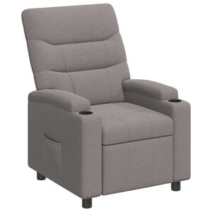 vidaXL Ligstoel Taupe 75 x 95 x 103 cm Stof