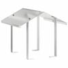 vidaXL Rookkap Zilver 40 x 40 x 37,5 cm Roestvrij staal