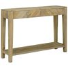 vidaXL Wandtafel Natuurlijk grijs 110 x 30 x 80 cm Massief Mango Hout