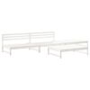 vidaXL 4-delige Loungeset massief grenenhout wit