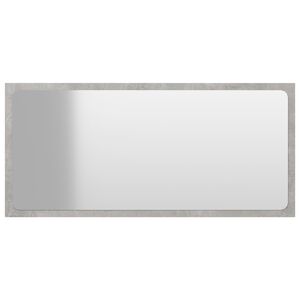 vidaXL Badkamerspiegel 80x1,5x37 cm spaanplaat betongrijs