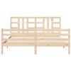 vidaXL Bedframe met hoofdbord massief hout