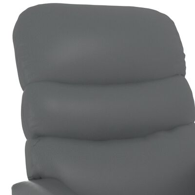 vidaXL Sta-op-stoel kunstleer antracietkleurig