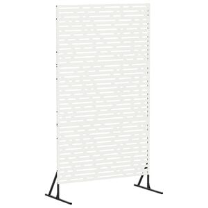 vidaXL Privacyscherm 100 x 50 x 180 cm Staal Wit