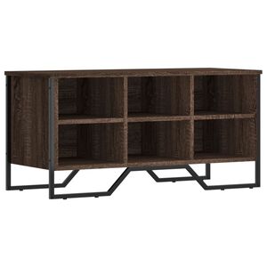 vidaXL Schoenenkast 90x38x45,5 cm bewerkt hout bruin eikenkleurig