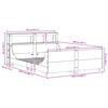 vidaXL Bedframe zonder matras massief grenenhout wasbruin 150x200 cm