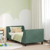 vidaXL Bedframe voor kinderen met hoofdbord Zeegroen 80 x 160 cm