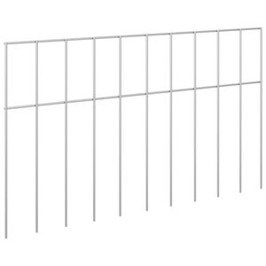 vidaXL Tuin schuttingpaneel 24 st 50 x 30 cm Gegalvaniseerd staal