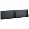 vidaXL Keerwand 2 st 80 x 12 x 40 cm Staal Antraciet