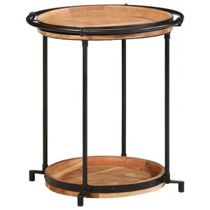 vidaXL Bijzettafel &Oslash;55x60 cm massief acaciahout