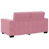 vidaXL 3-delige Loungeset met kussens fluweel roze