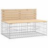 vidaXL Tuinbank schanskorfontwerp 103x70x65 cm massief grenenhout