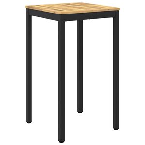 vidaXL Tuinbar Tafel Wit en zwart 60 x 60,5 x 105 cm