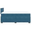 vidaXL Boxspring met matras fluweel blauw 120x200 cm