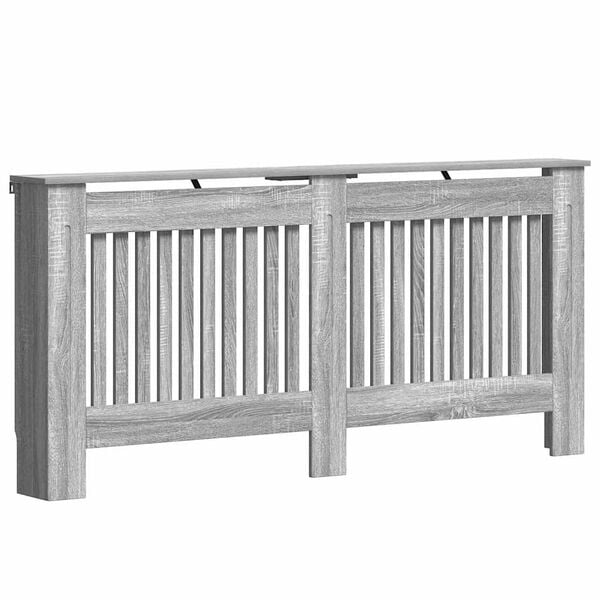 vidaXL Radiatorafdekking Grijs Sonoma 172 x 19 x 81,5 cm Bewerkt hout