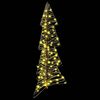vidaXL Kerstboom met 100 LED Warmwit 120 cm Rattan