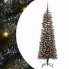 vidaXL Kunstkerstboom Groen 120 cm PVC en Plastic en Staal