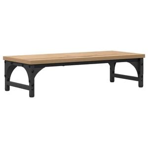 vidaXL Monitor Stand Artisanaal eiken 55 x 23 x 14 cm Bewerkt hout