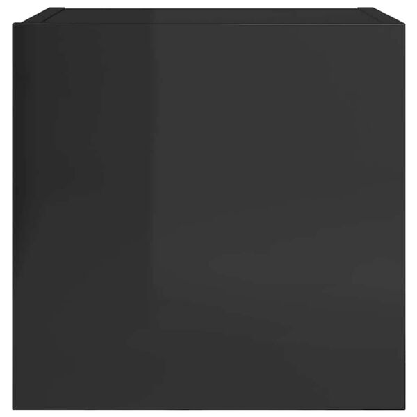 vidaXL Tv-wandmeubelen 4 st 30,5x30x30 cm hoogglans zwart