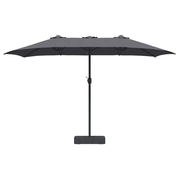 vidaXL Tuinparasol Antraciet 385 x 209 x 244 cm Polyester