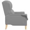 vidaXL Fauteuil Lichtgrijs 76 x 94 x 102 cm Stof