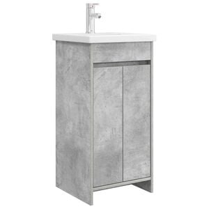 vidaXL Badkamermeubel met Wasbak Betongrijs 42 x 40 x 84,5 cm