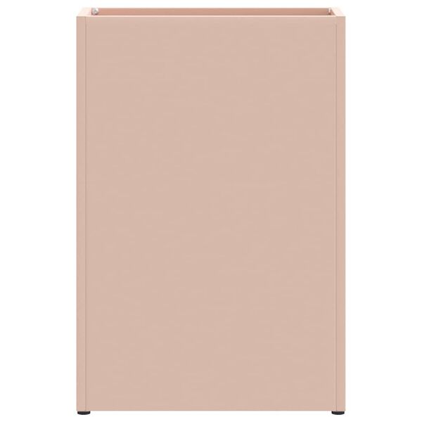 vidaXL Paraplu Standaard met opslag Roze 28 x 12 x 41 cm Staal