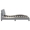 vidaXL Bedframe met LED zonder matras 160x200 cm stof lichtgrijs