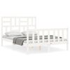 vidaXL Bedframe zonder matras massief grenenhout wit 120x200 cm