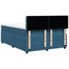 vidaXL Boxspring met matras fluweel blauw 140x200 cm