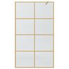 vidaXL Inloop Douche Wand Goud 115 x 195 cm gehard glas
