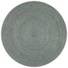 vidaXL Vloerkleed handgemaakt rond 150 cm jute olijfgroen