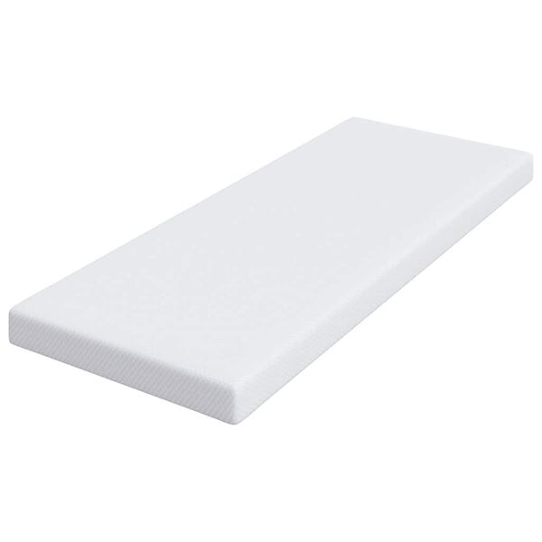 vidaXL matrastopper Wit 80 x 200 cm Jacquard Stof