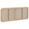 vidaXL Hoofdbord met hoofdeinde Naturel 140 x 55 x 3 cm Rattan