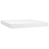 vidaXL Boxspring met matras kunstleer wit 160x200 cm
