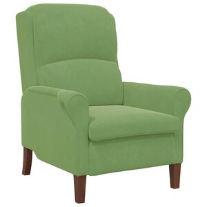 vidaXL Fauteuil Lichtgroen Fluweel