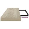 vidaXL Wandschappen zwevend 4 st 90x23,5x3,8 cm MDF eikenkleurig