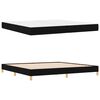 vidaXL Boxspringbed met matras Zwart 200 x 200 cm Stof