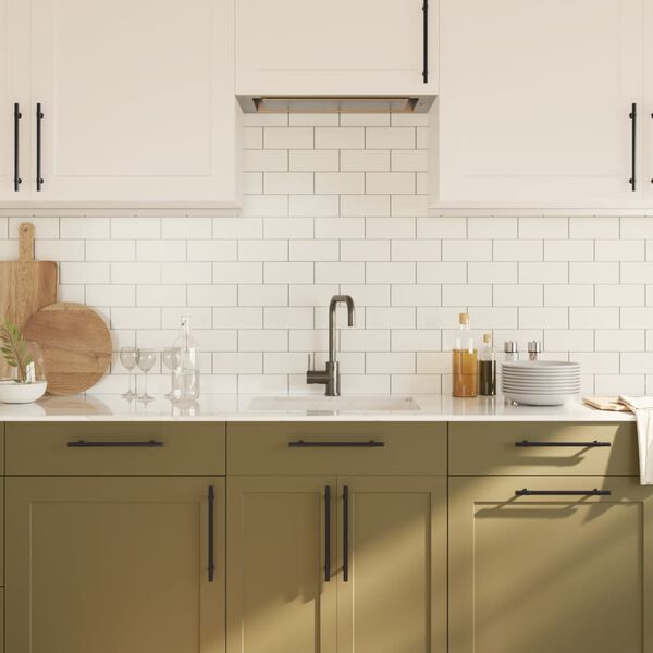 vidaXL Handvatten 10 st 192 mm roestvrij staal zwart