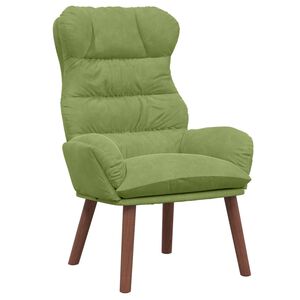 vidaXL Fauteuil Lichtgroen 69 x 74 x 93 cm Fluweel