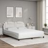 vidaXL Bed "Viana" met matras kunstleer wit 160x200 cm
