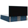 vidaXL Ottoman bed met matrassen en LED's 160x200cm fluweel