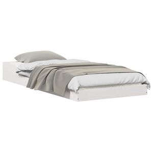 vidaXL Bedframe Wit 80 x 210 cm Massief grenenhout