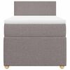 vidaXL Boxspring met matras stof taupe 80x200 cm
