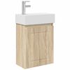 vidaXL Badkamermeubel met kraan Sonoma Eiken 45,5 x 22,5 x 84 cm